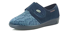 Chausson bleu foncé et bleu clair