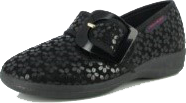 chausson brillants noir